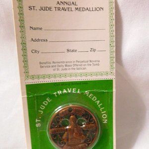 Vintage St. Jude Travel Club Medallion 1980's